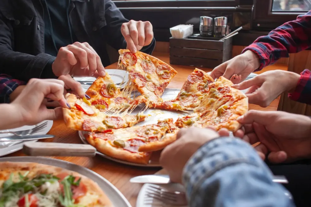 pizza à partager